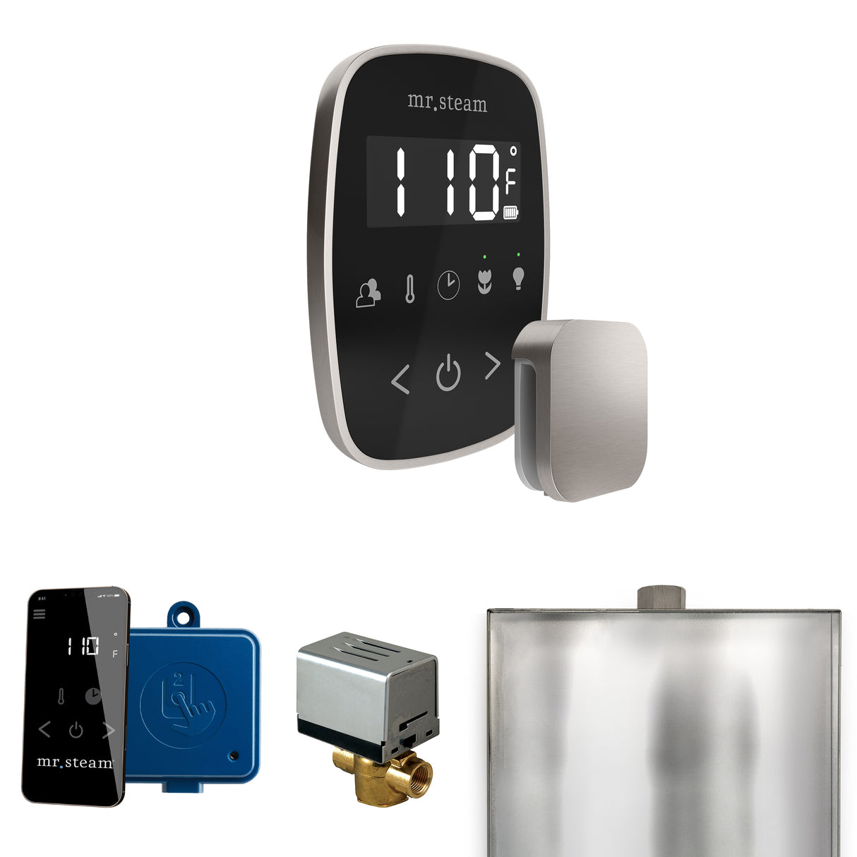 Mr. Steam ButlerFlex Steam Shower Control Package with TempoFlex Control and Steamhead Mr. Steam