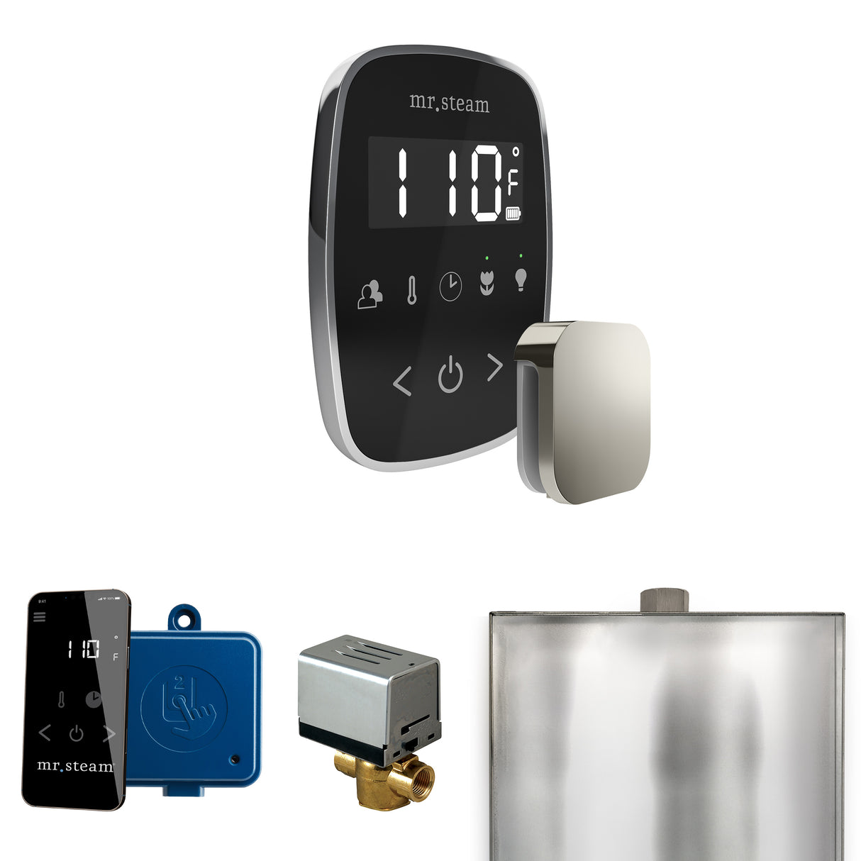 Mr. Steam ButlerFlex Steam Shower Control Package with TempoFlex Control and Steamhead Mr. Steam