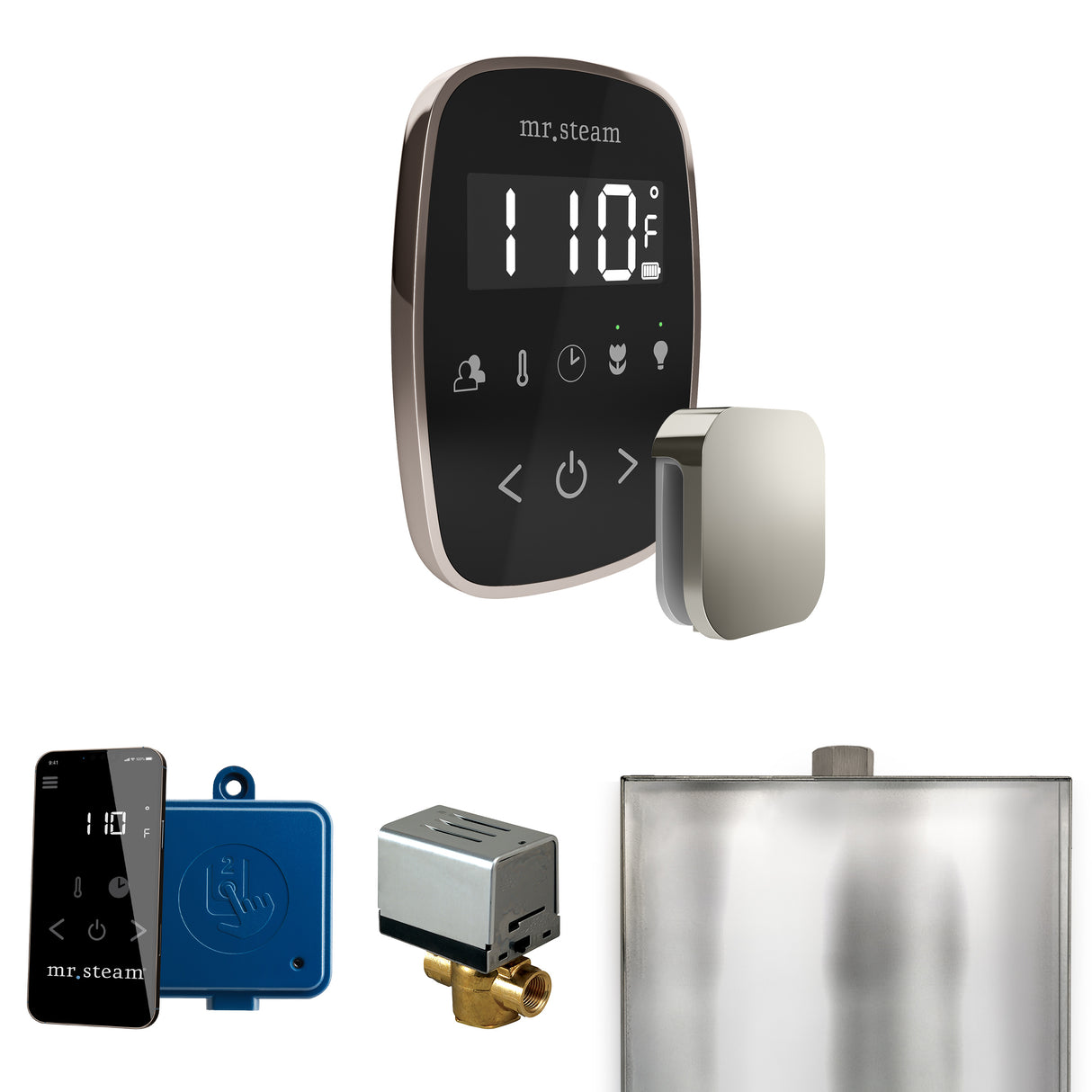 Mr. Steam ButlerFlex Steam Shower Control Package with TempoFlex Control and Steamhead Mr. Steam