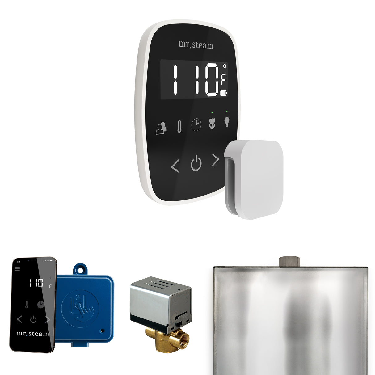 Mr. Steam ButlerFlex Steam Shower Control Package with TempoFlex Control and Steamhead Mr. Steam