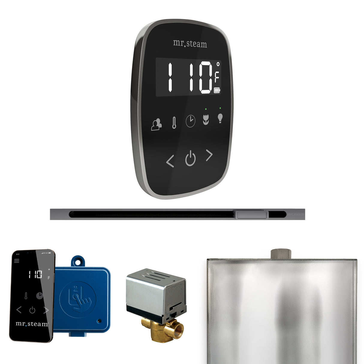 Mr. Steam ButlerFlex Steam Shower Control Package with TempoFlex Control and Linear Steamhead Mr. Steam