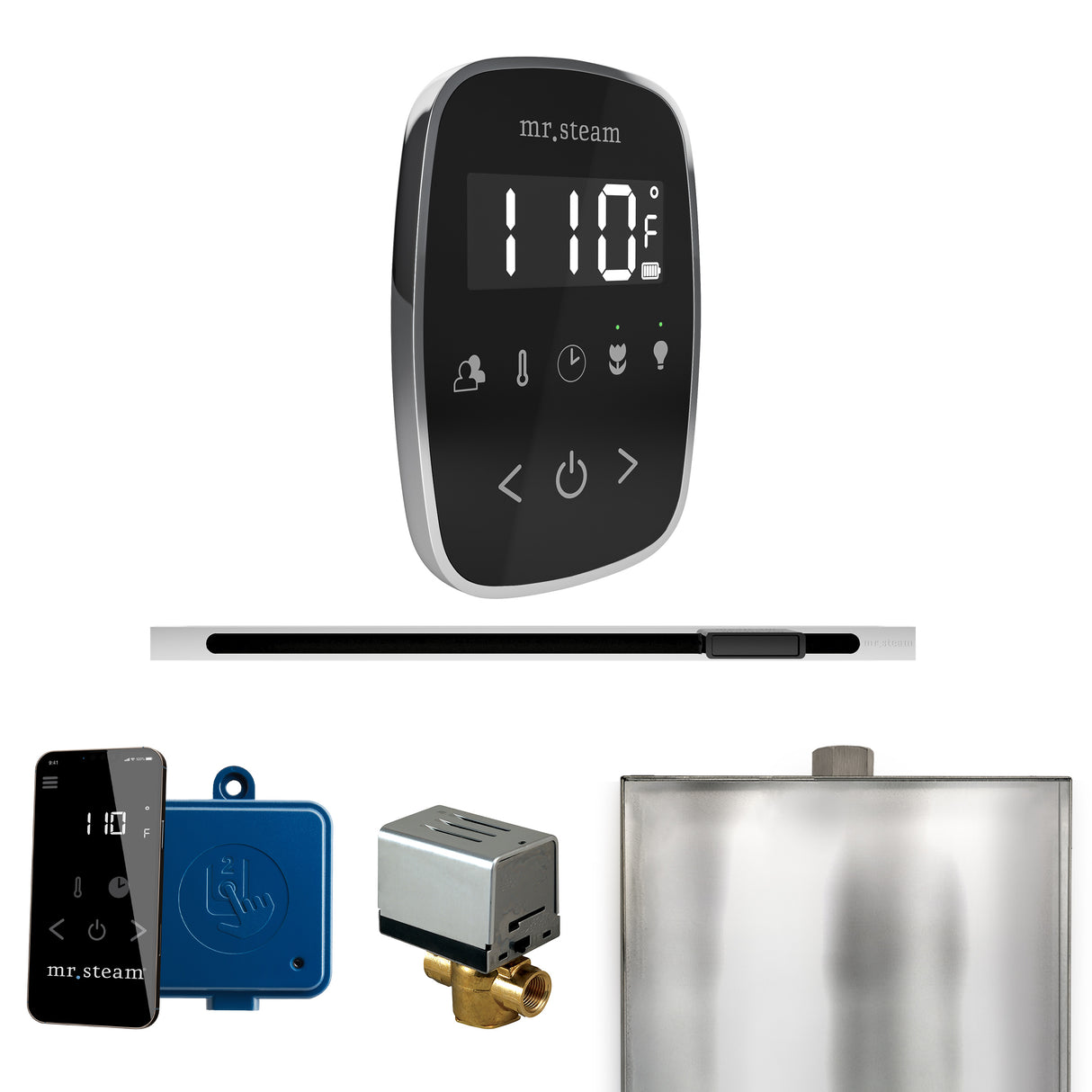 Mr. Steam ButlerFlex Steam Shower Control Package with TempoFlex Control and Linear Steamhead Mr. Steam