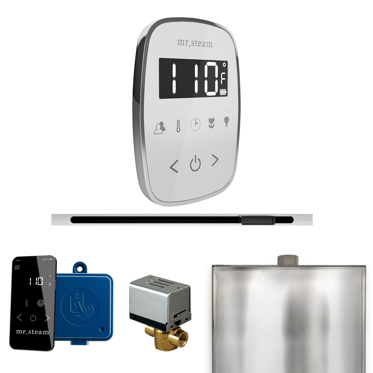 Mr. Steam ButlerFlex Steam Shower Control Package with TempoFlex Control and Linear Steamhead Mr. Steam