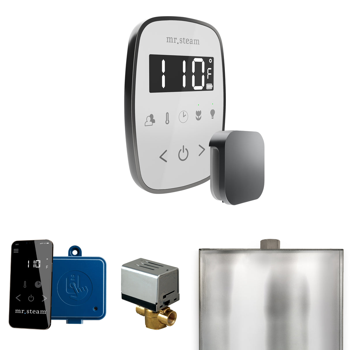 Mr. Steam ButlerFlex Steam Shower Control Package with TempoFlex Control and Steamhead Mr. Steam