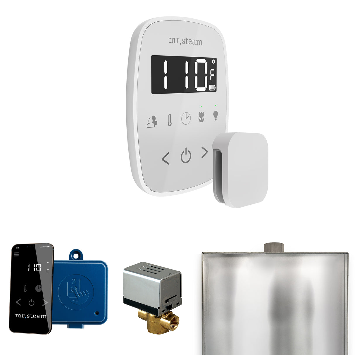 Mr. Steam ButlerFlex Steam Shower Control Package with TempoFlex Control and Steamhead Mr. Steam
