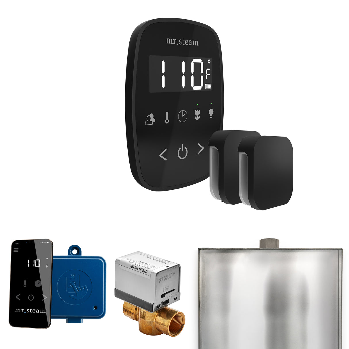 Mr. Steam ButlerFlex Max Steam Shower Control Package with TempoFlex Control and Steamhead Mr. Steam