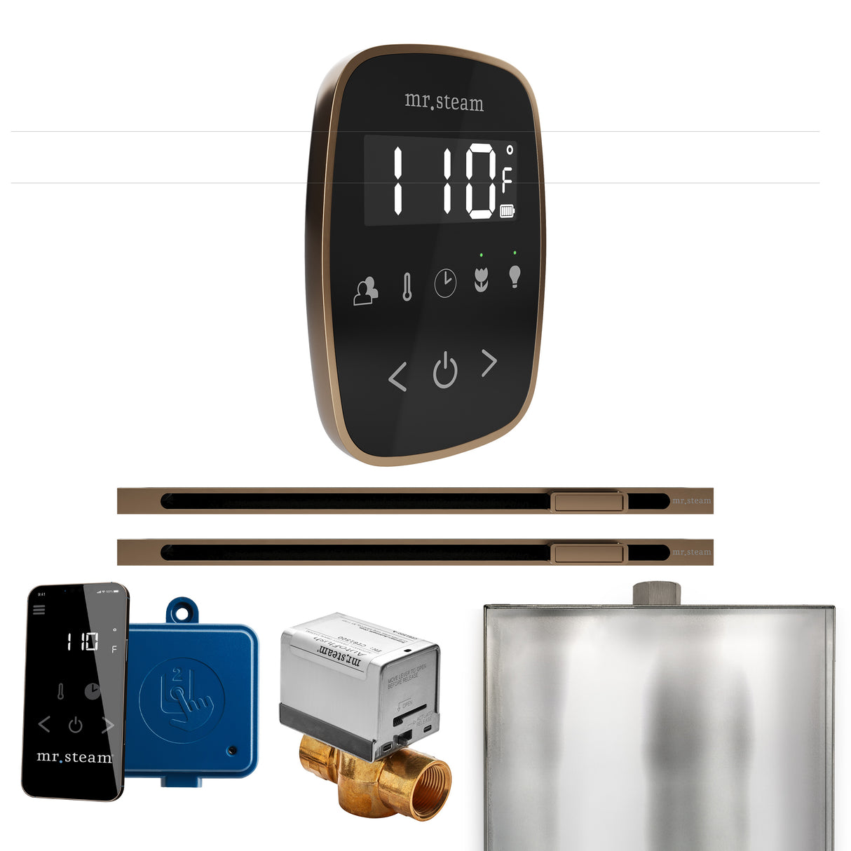 Mr. Steam ButlerFlex Max Steam Shower Control Package with TempoFlex Control and Linear Steamhead Mr. Steam