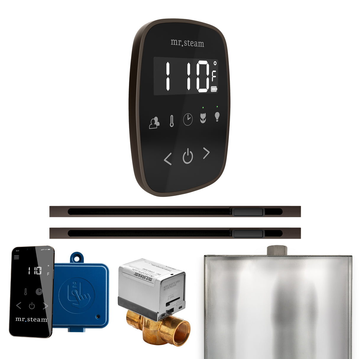 Mr. Steam ButlerFlex Max Steam Shower Control Package with TempoFlex Control and Linear Steamhead Mr. Steam