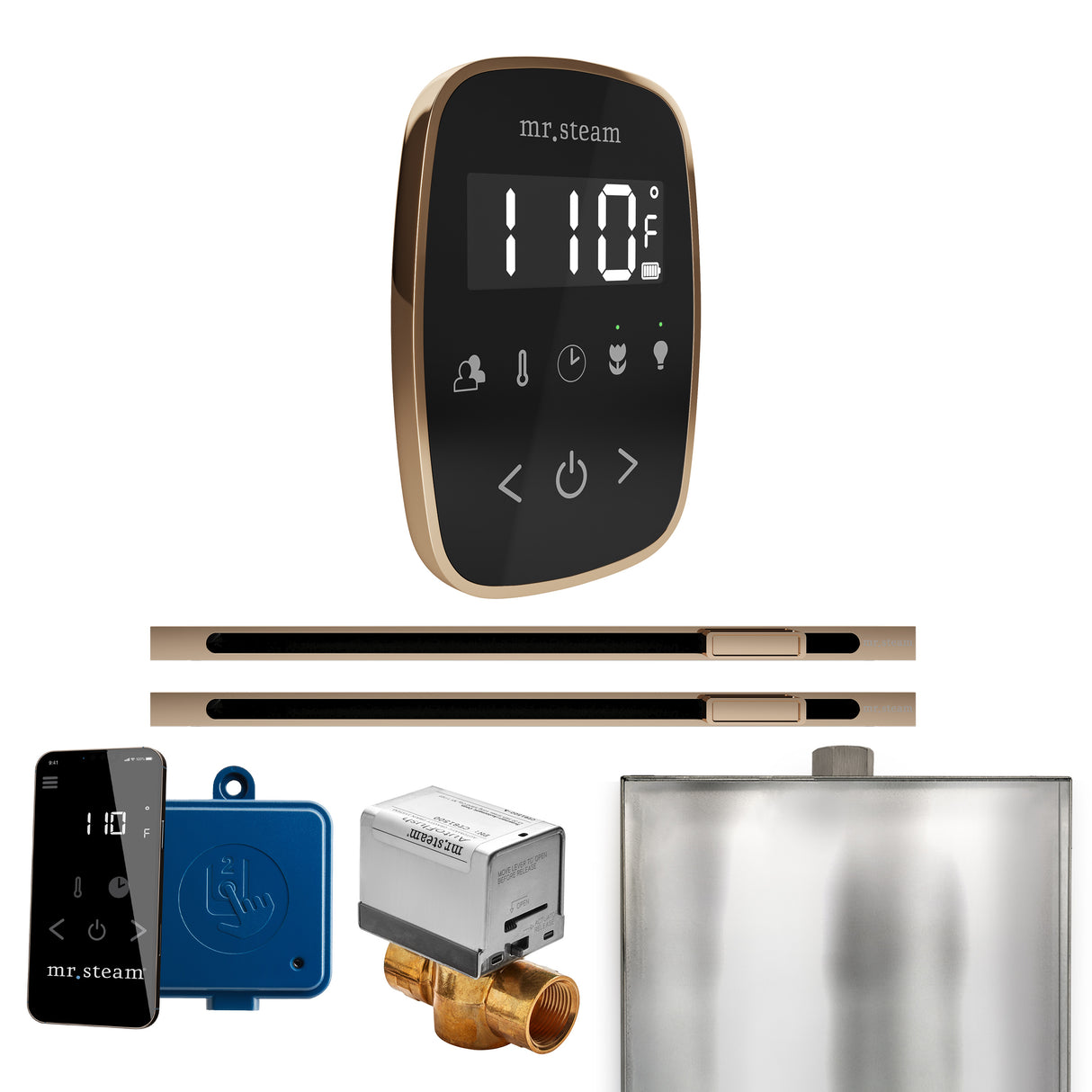 Mr. Steam ButlerFlex Max Steam Shower Control Package with TempoFlex Control and Linear Steamhead Mr. Steam