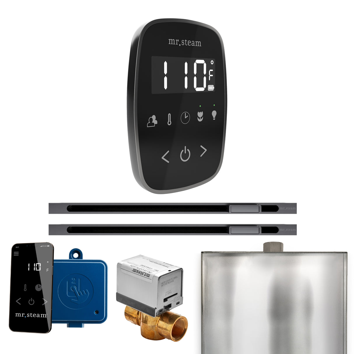 Mr. Steam ButlerFlex Max Steam Shower Control Package with TempoFlex Control and Linear Steamhead Mr. Steam