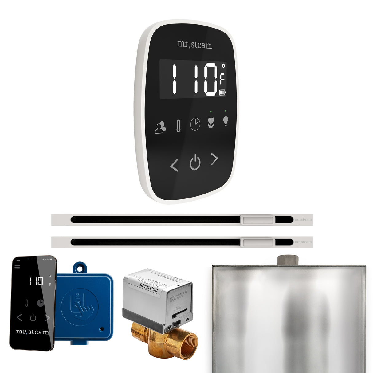 Mr. Steam ButlerFlex Max Steam Shower Control Package with TempoFlex Control and Linear Steamhead Mr. Steam