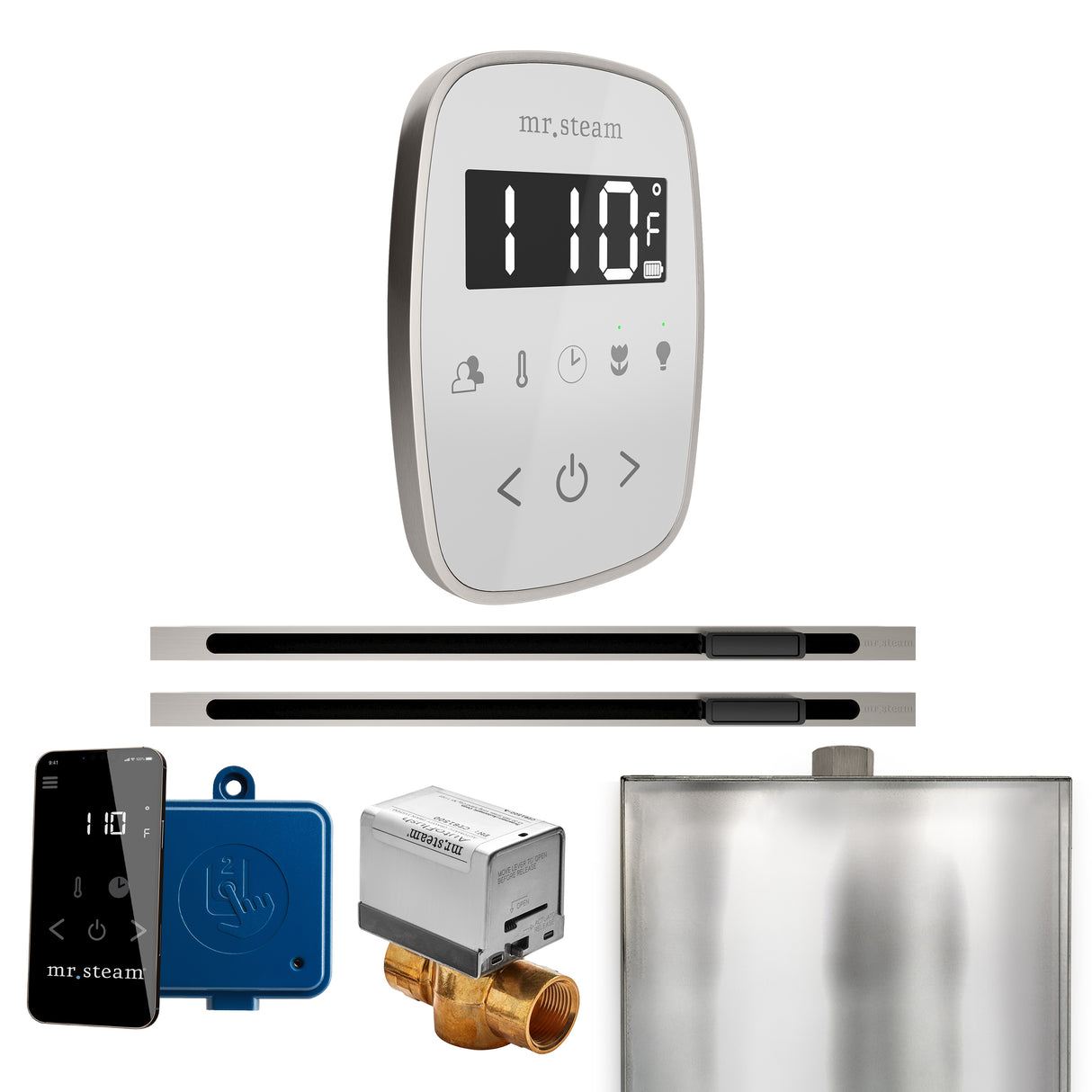Mr. Steam ButlerFlex Max Steam Shower Control Package with TempoFlex Control and Linear Steamhead Mr. Steam