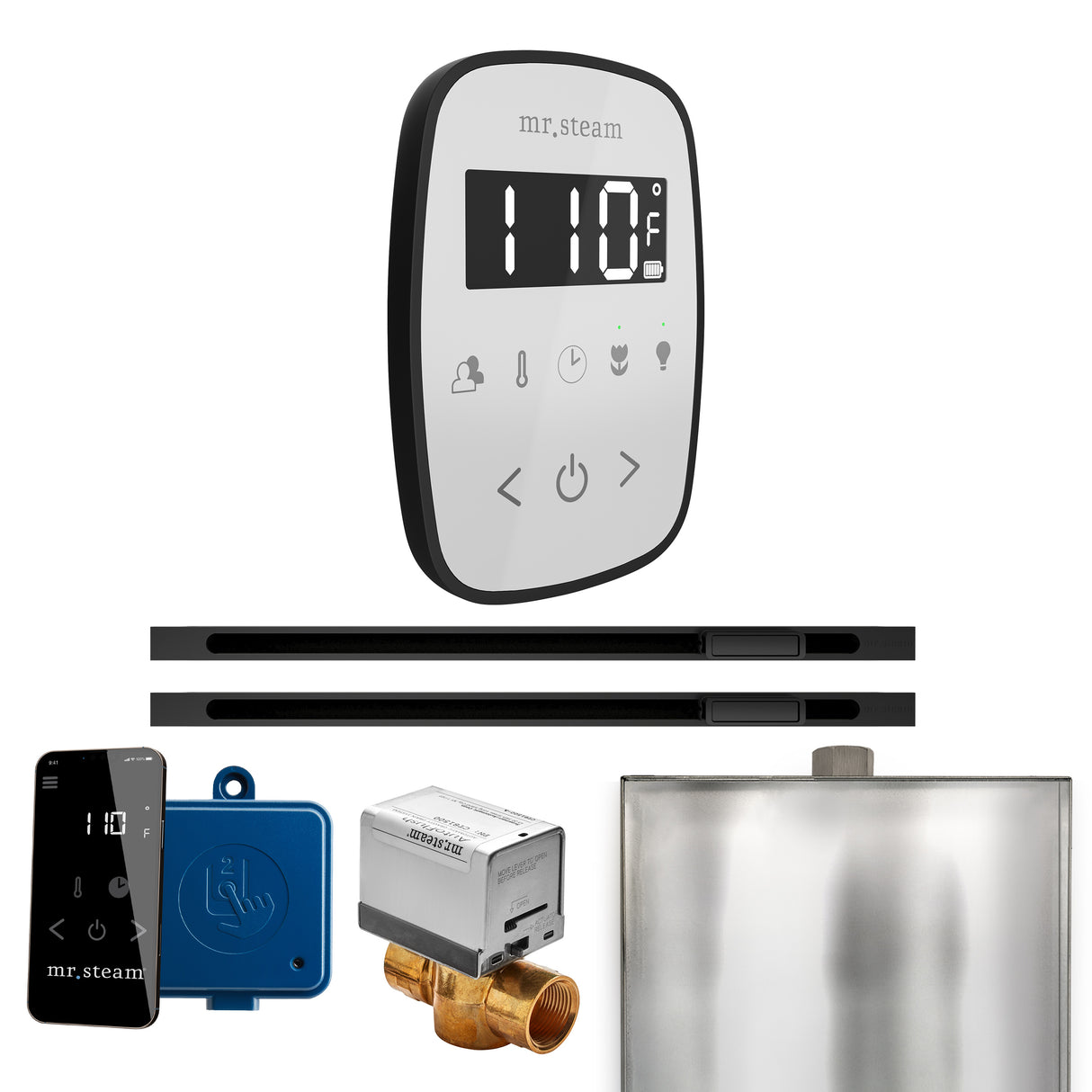 Mr. Steam ButlerFlex Max Steam Shower Control Package with TempoFlex Control and Linear Steamhead Mr. Steam