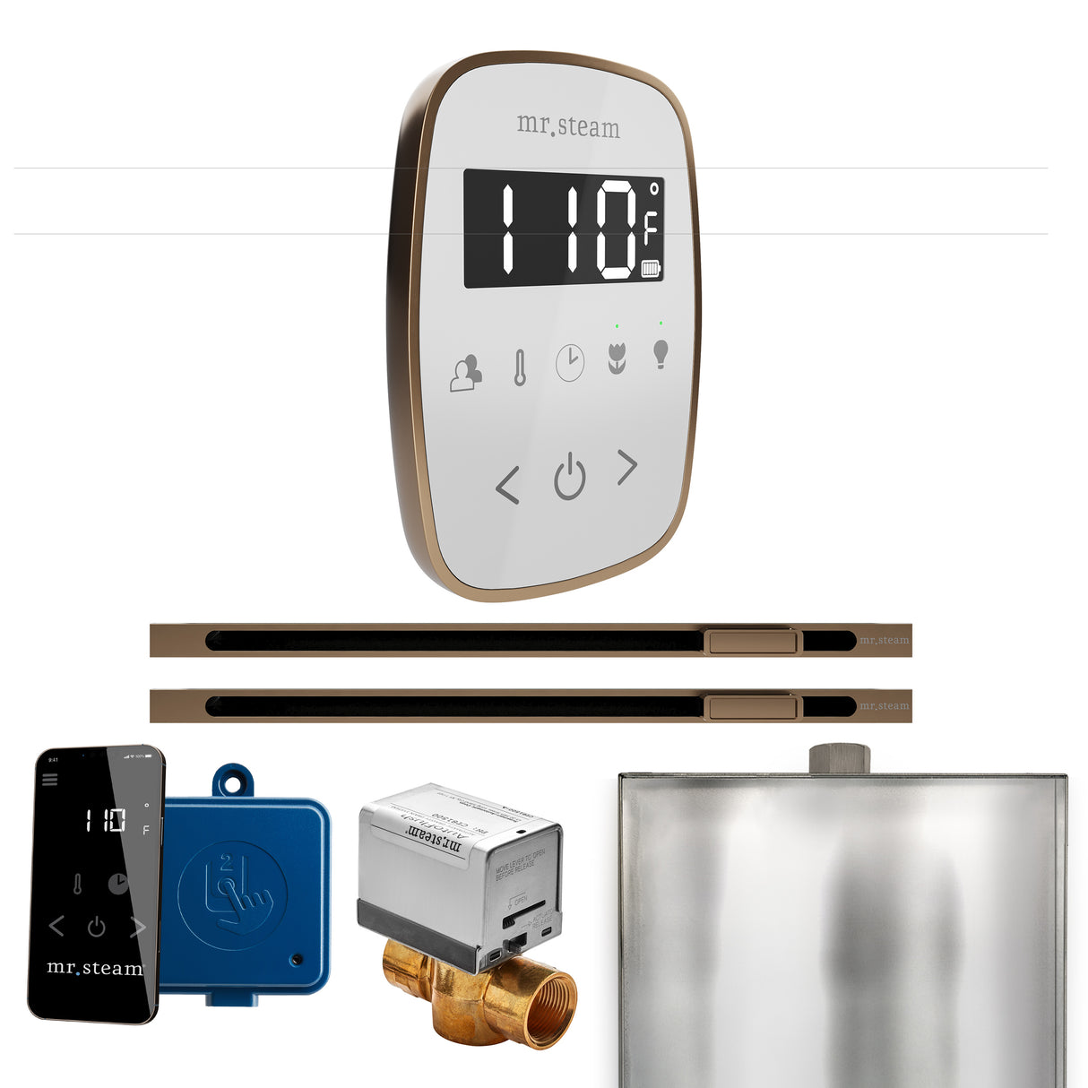 Mr. Steam ButlerFlex Max Steam Shower Control Package with TempoFlex Control and Linear Steamhead Mr. Steam