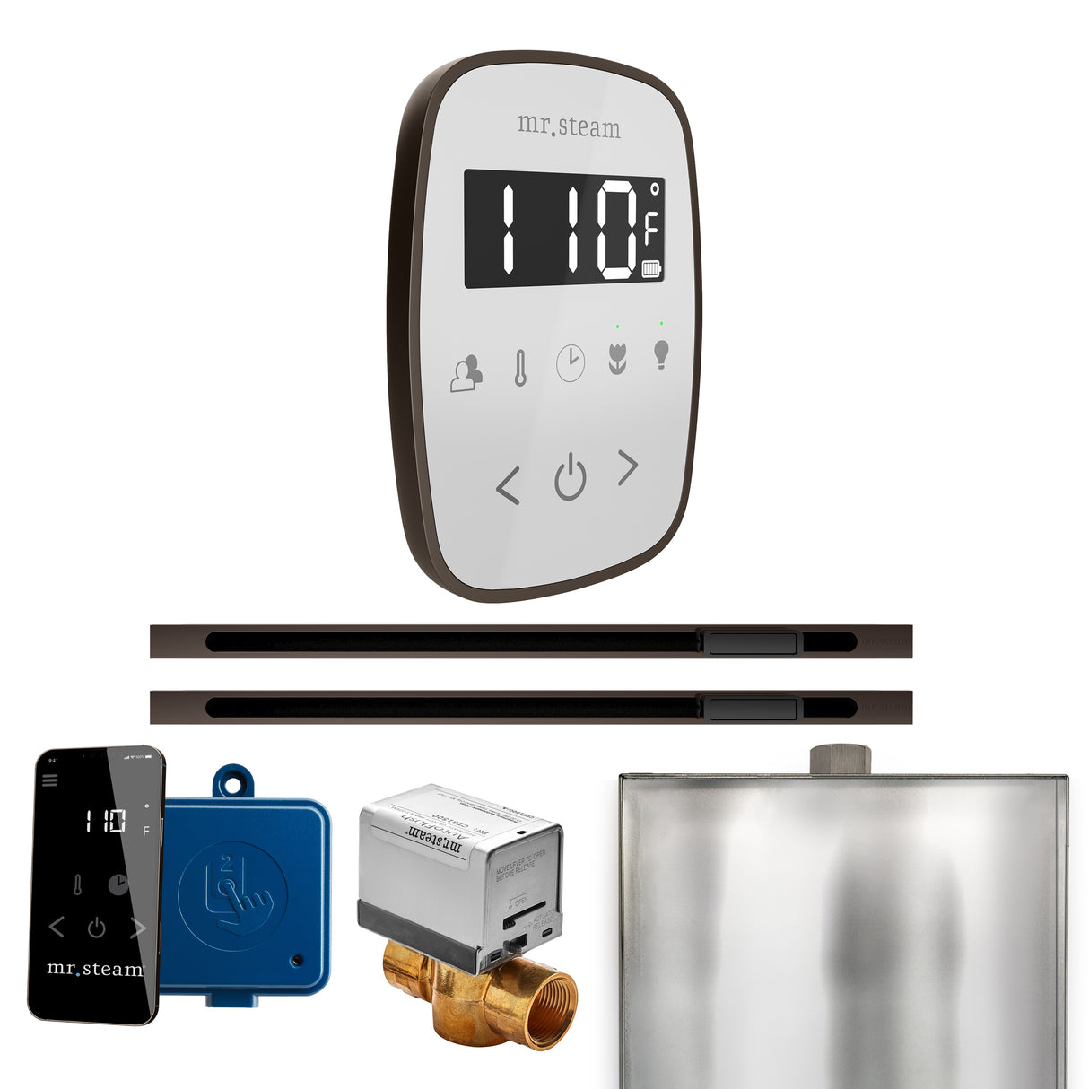 Mr. Steam ButlerFlex Max Steam Shower Control Package with TempoFlex Control and Linear Steamhead Mr. Steam