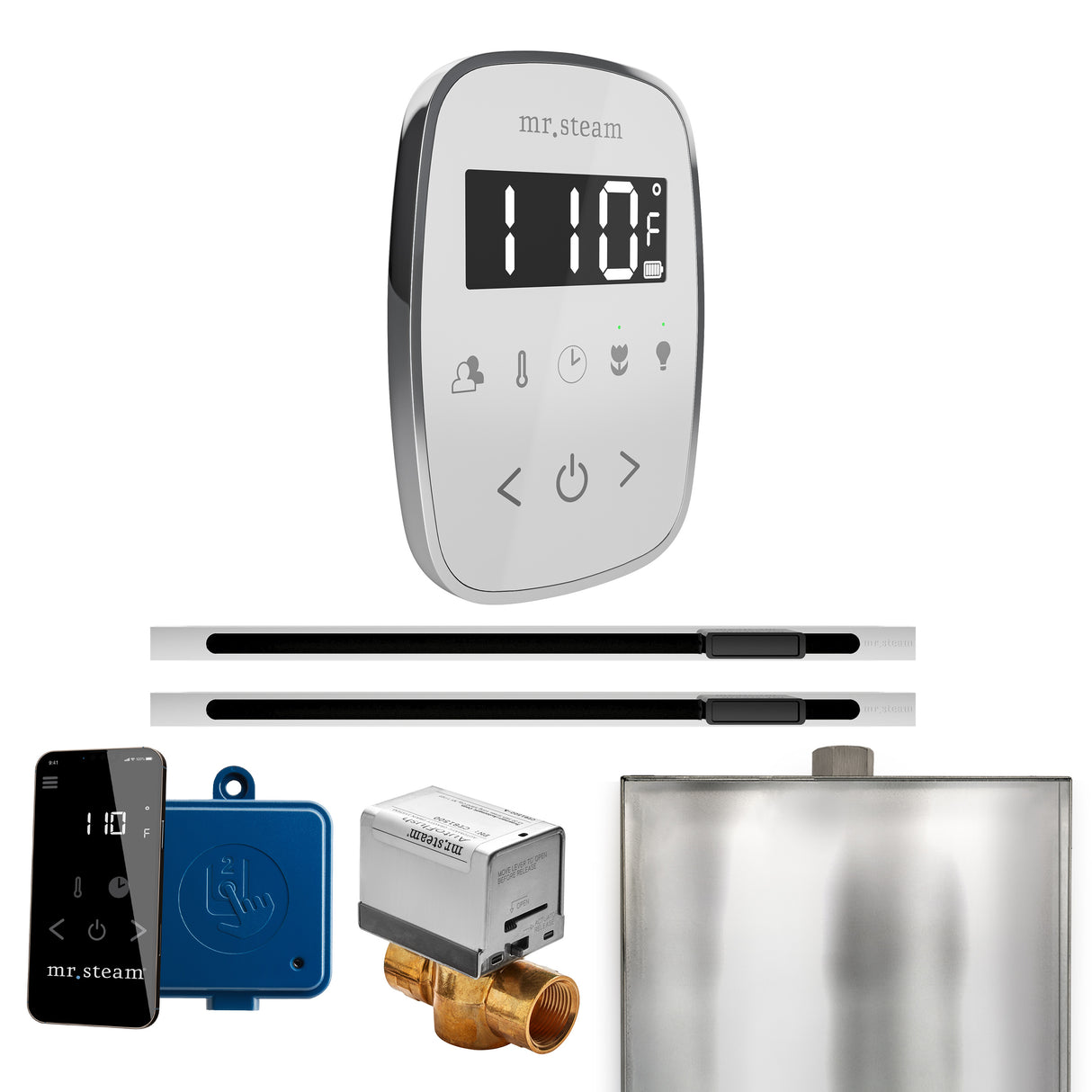 Mr. Steam ButlerFlex Max Steam Shower Control Package with TempoFlex Control and Linear Steamhead Mr. Steam