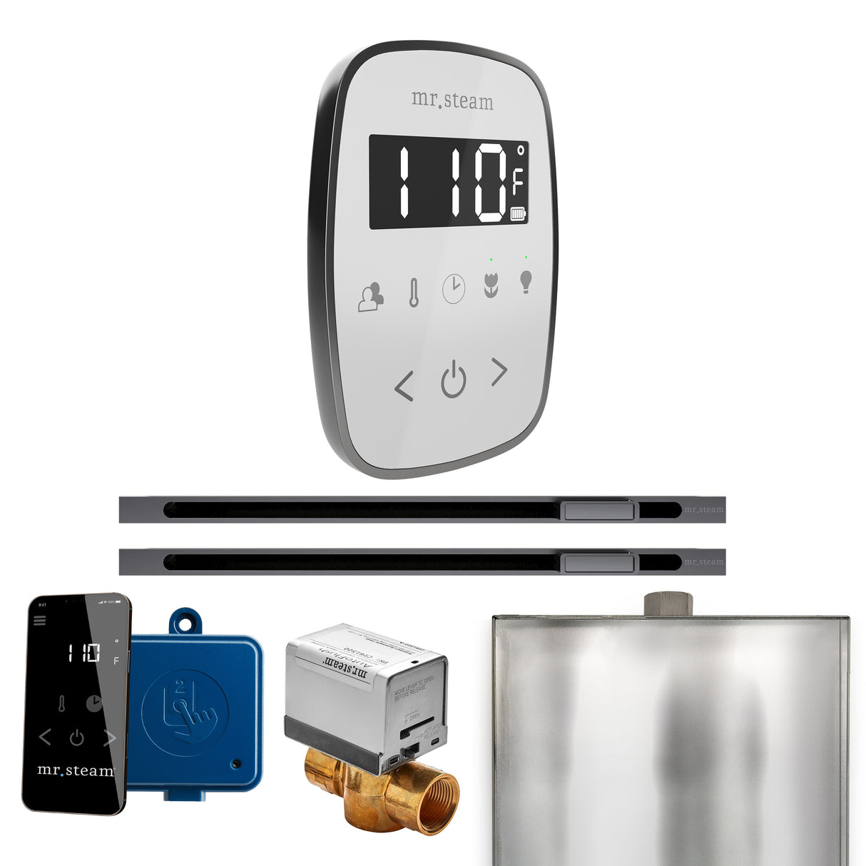 Mr. Steam ButlerFlex Max Steam Shower Control Package with TempoFlex Control and Linear Steamhead Mr. Steam