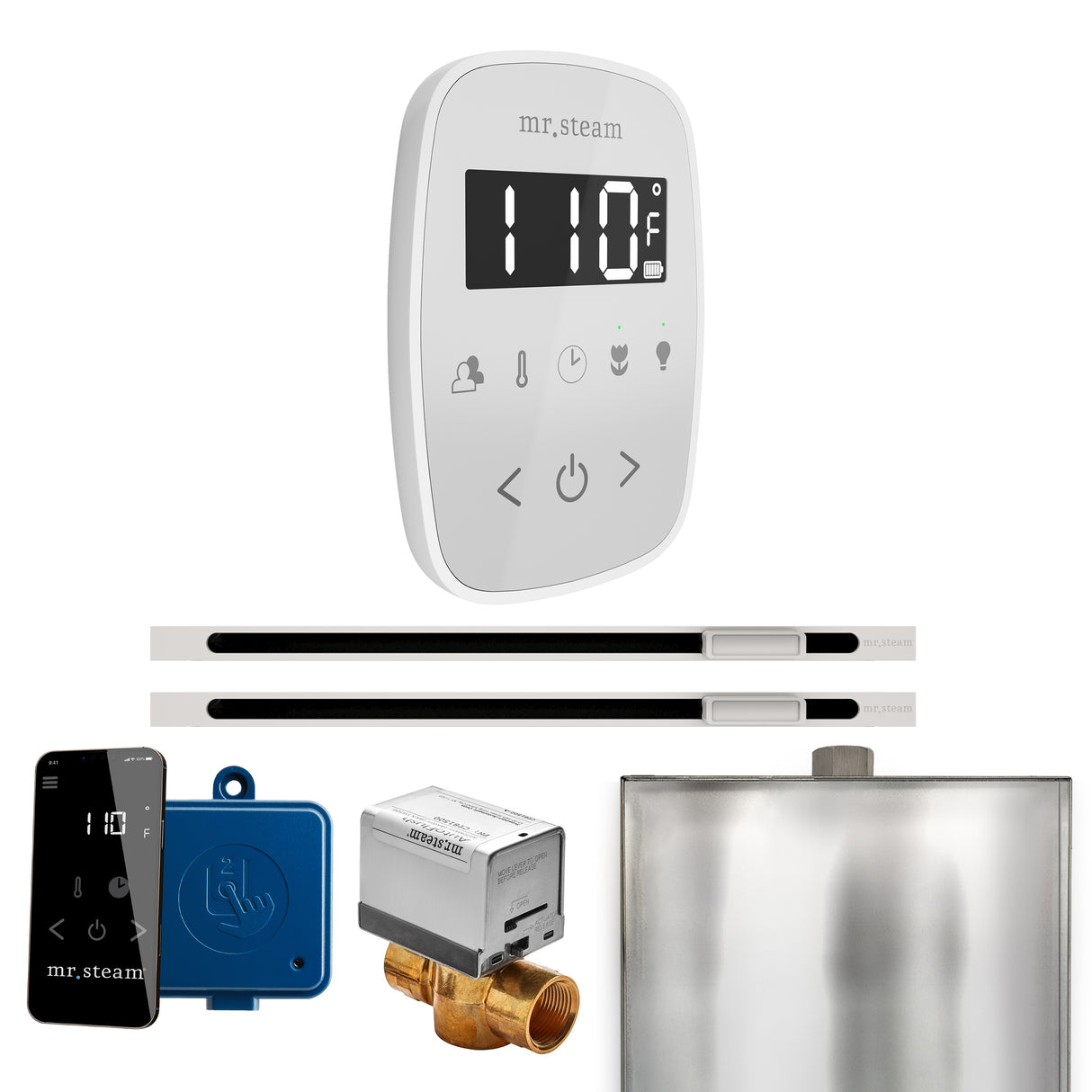 Mr. Steam ButlerFlex Max Steam Shower Control Package with TempoFlex Control and Linear Steamhead Mr. Steam