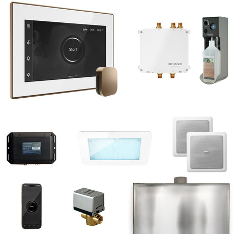 Mr. Steam Bliss Steam Shower Control Package with iSteamX Control and Steamhead Mr. Steam