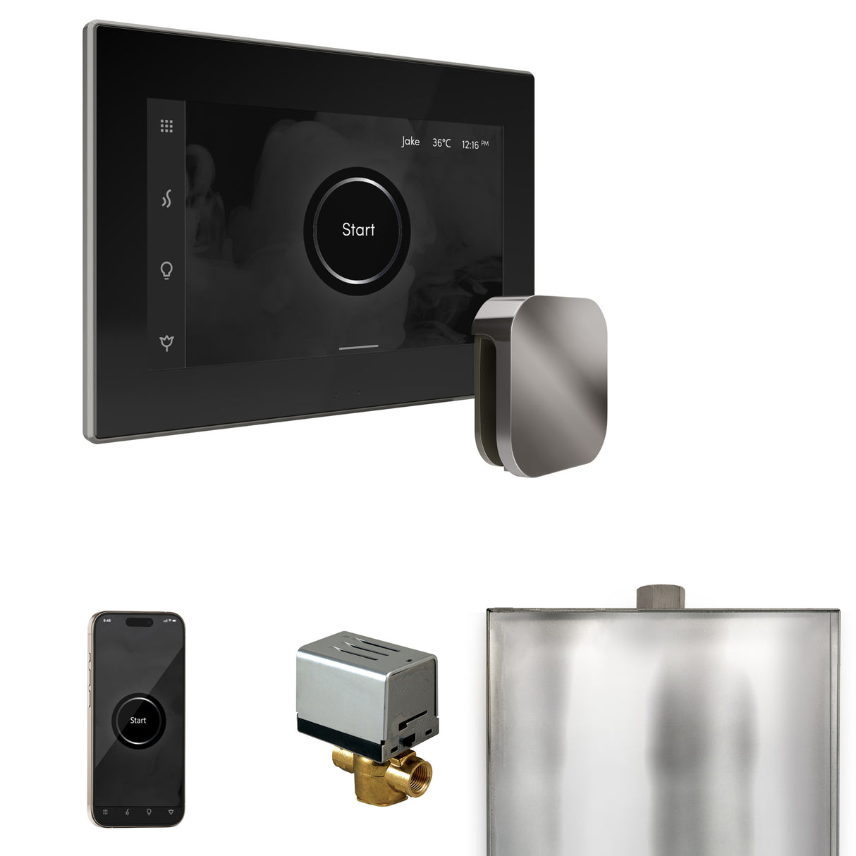 Mr. Steam XButler Steam Shower Control Package with iSteamX Control and Steamhead Mr. Steam