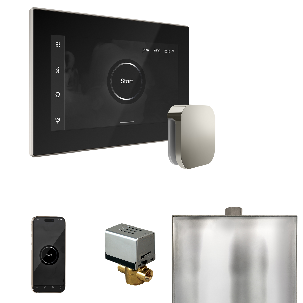 Mr. Steam XButler Steam Shower Control Package with iSteamX Control and Steamhead Mr. Steam