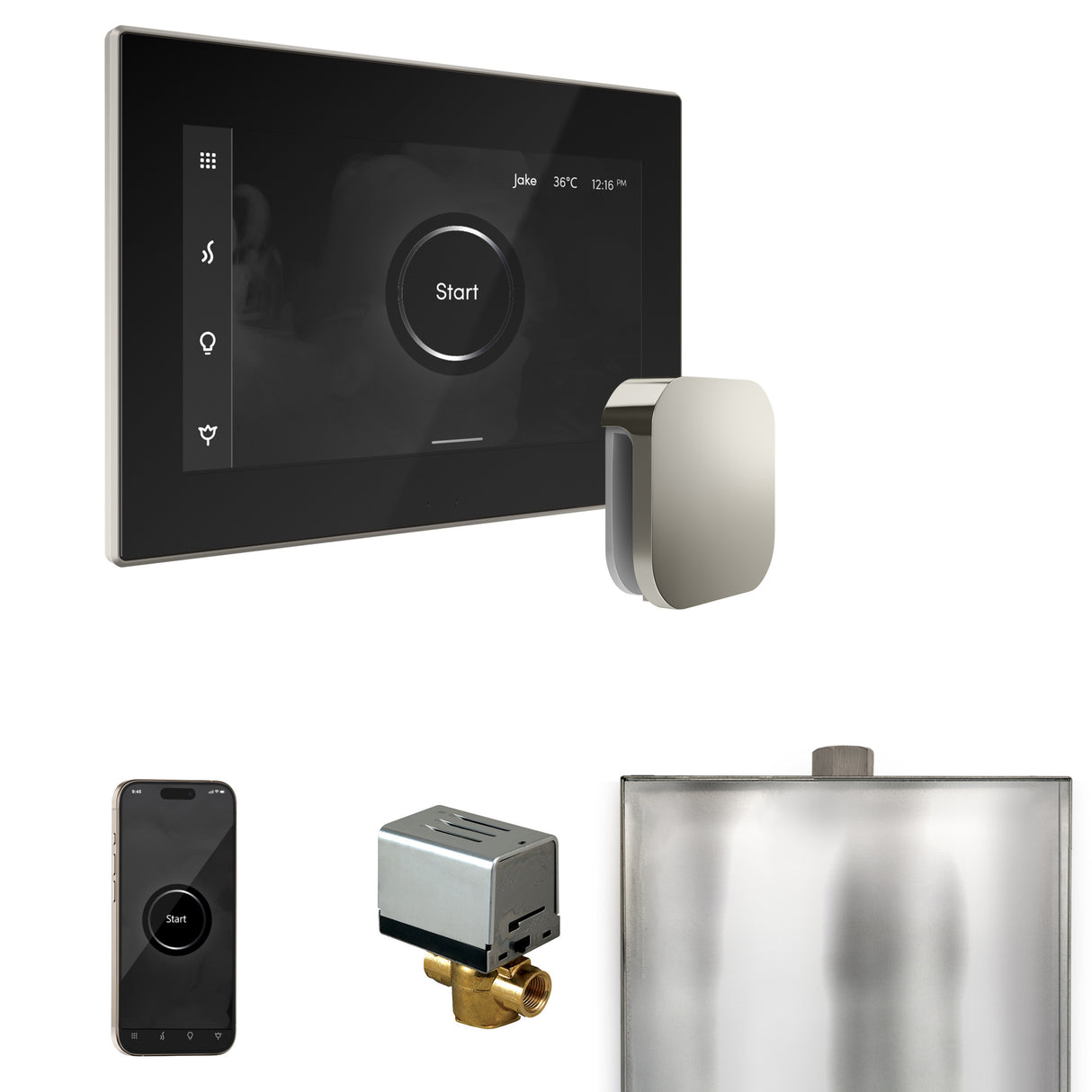 Mr. Steam XButler Steam Shower Control Package with iSteamX Control and Steamhead Mr. Steam