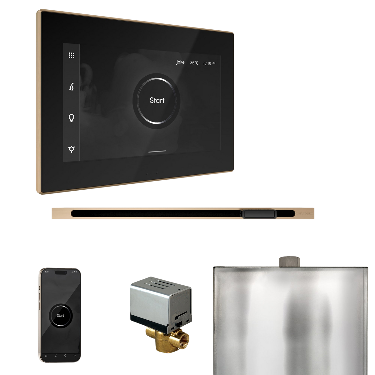 Mr. Steam XButler Steam Shower Control Package with iSteamX Control and Linear Steamhead Mr. Steam