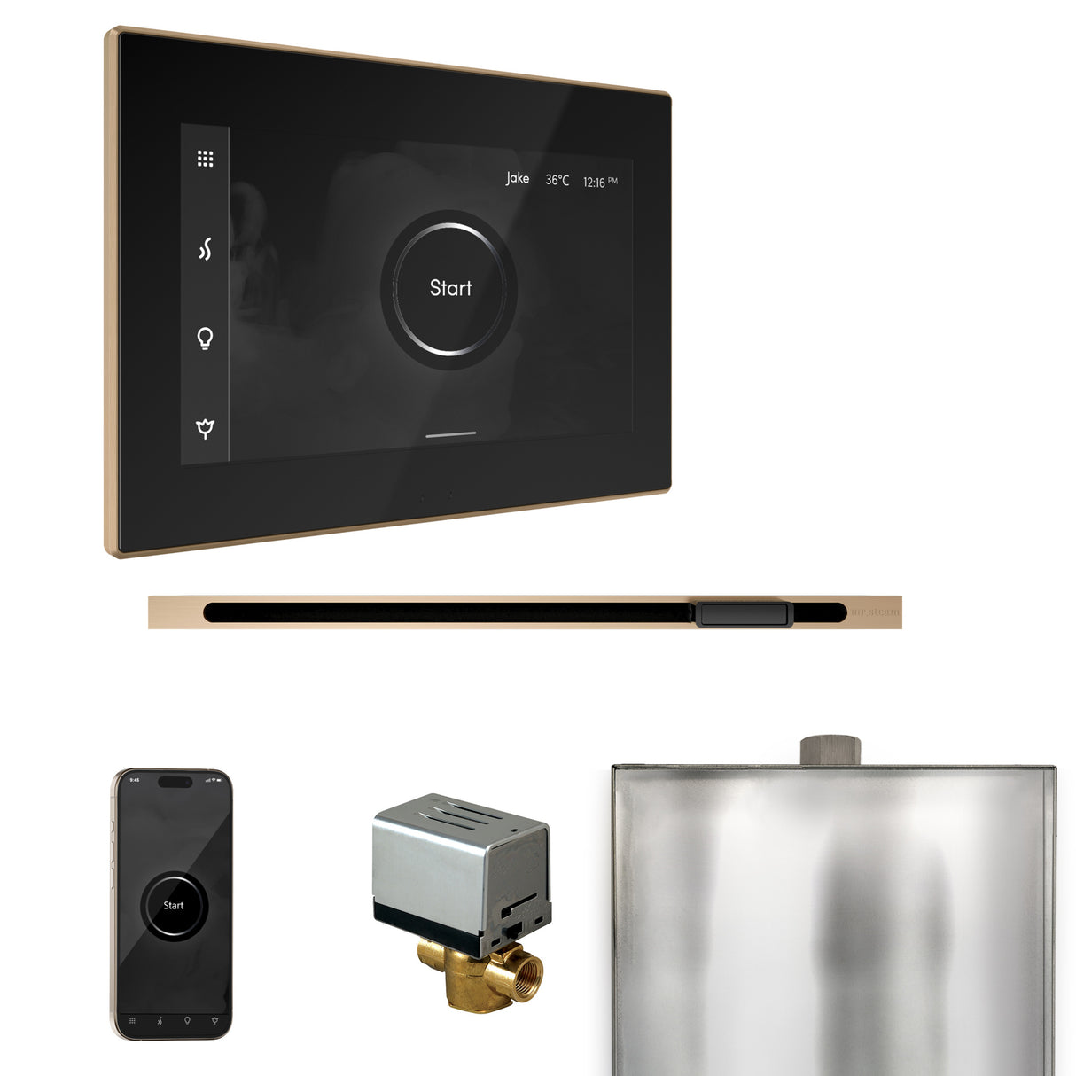 Mr. Steam XButler Steam Shower Control Package with iSteamX Control and Linear Steamhead Mr. Steam