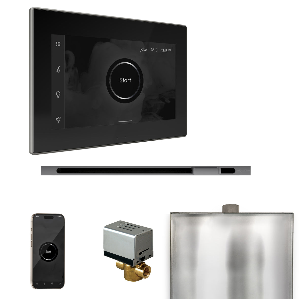 Mr. Steam XButler Steam Shower Control Package with iSteamX Control and Linear Steamhead Mr. Steam