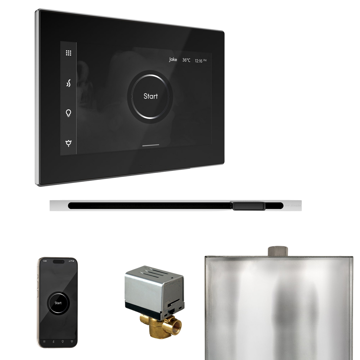 Mr. Steam XButler Steam Shower Control Package with iSteamX Control and Linear Steamhead Mr. Steam