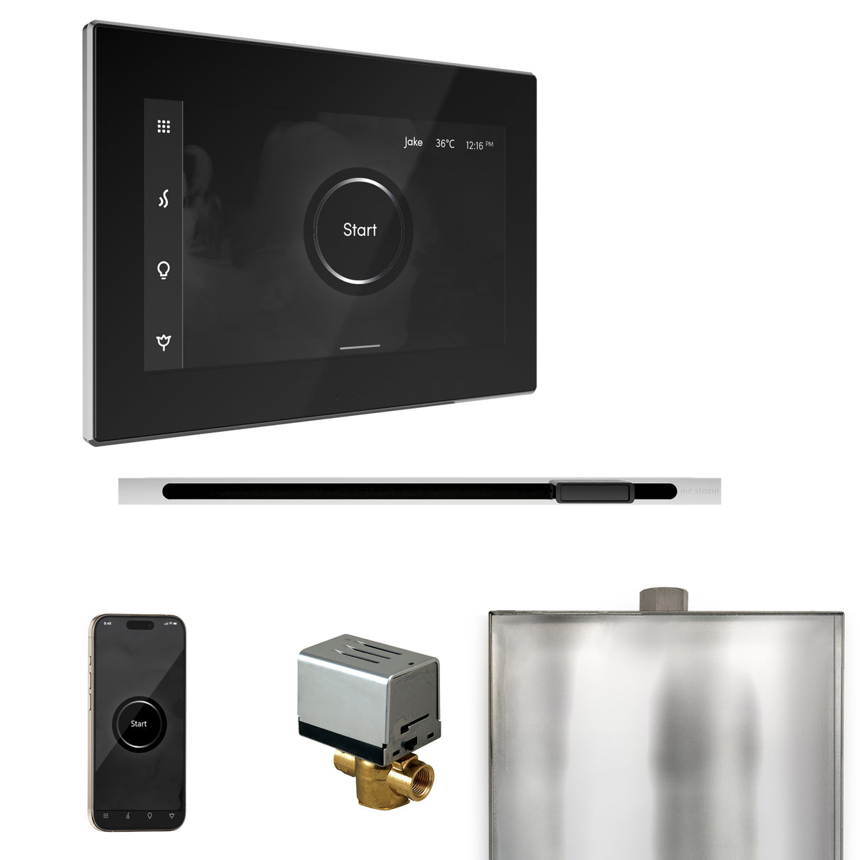 Mr. Steam XButler Steam Shower Control Package with iSteamX Control and Linear Steamhead Mr. Steam