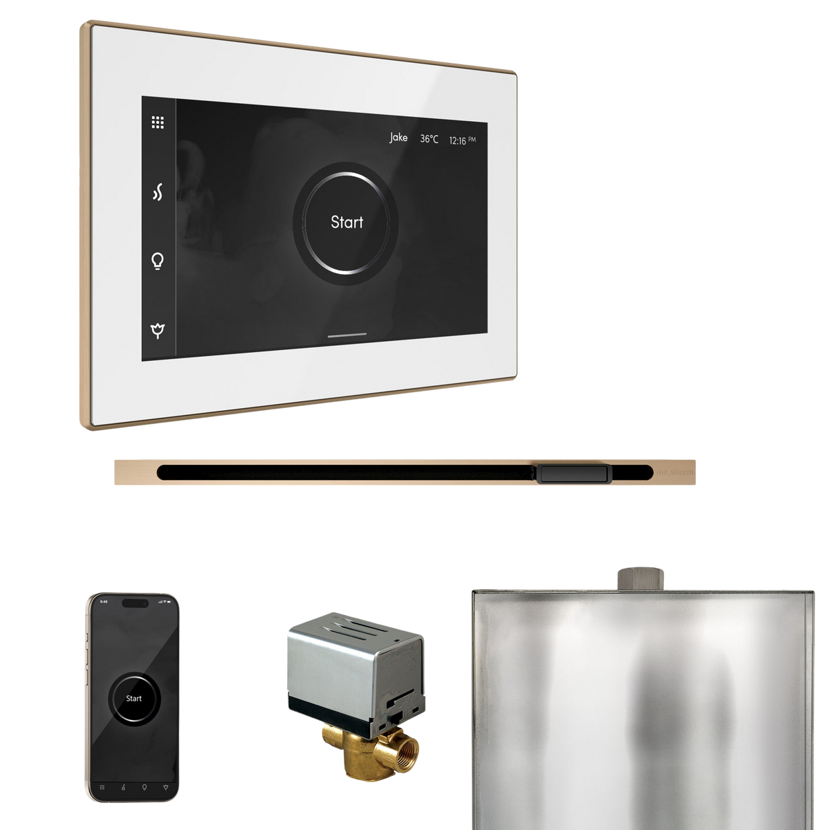 Mr. Steam XButler Steam Shower Control Package with iSteamX Control and Linear Steamhead Mr. Steam