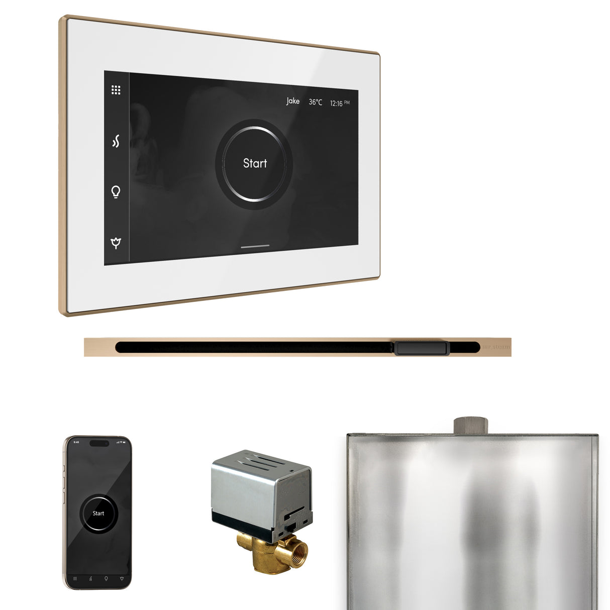 Mr. Steam XButler Steam Shower Control Package with iSteamX Control and Linear Steamhead Mr. Steam