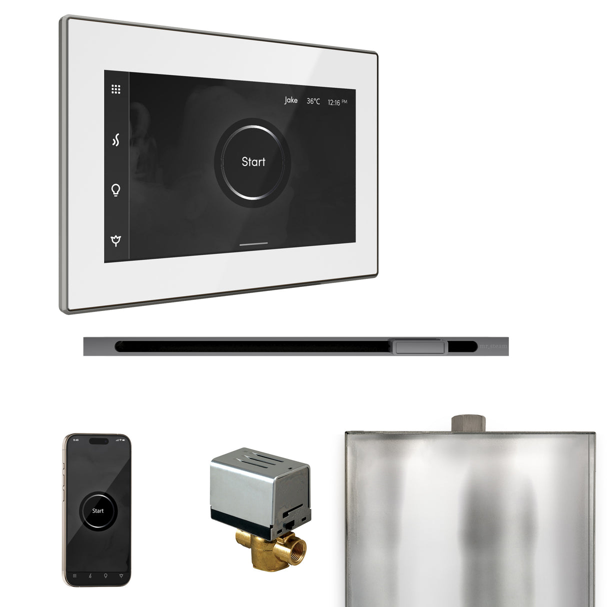 Mr. Steam XButler Steam Shower Control Package with iSteamX Control and Linear Steamhead Mr. Steam