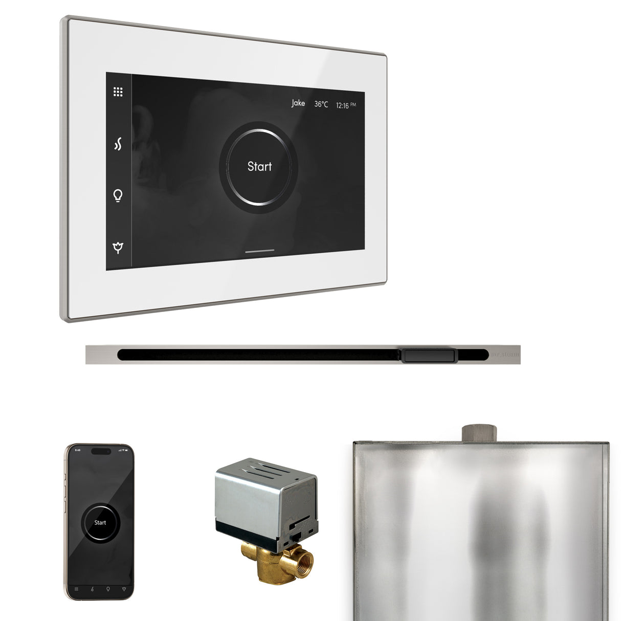 Mr. Steam XButler Steam Shower Control Package with iSteamX Control and Linear Steamhead Mr. Steam