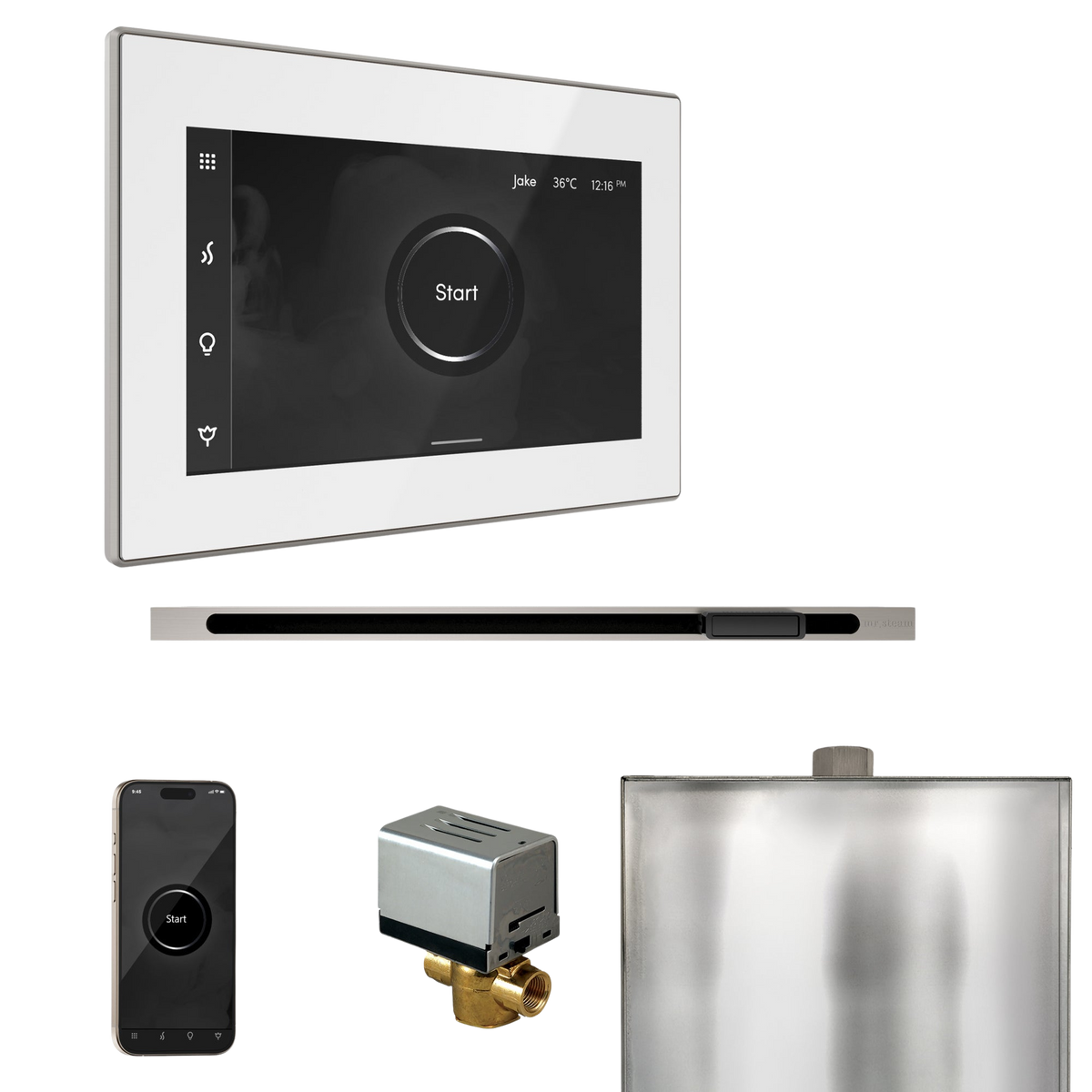Mr. Steam XButler Steam Shower Control Package with iSteamX Control and Linear Steamhead Mr. Steam
