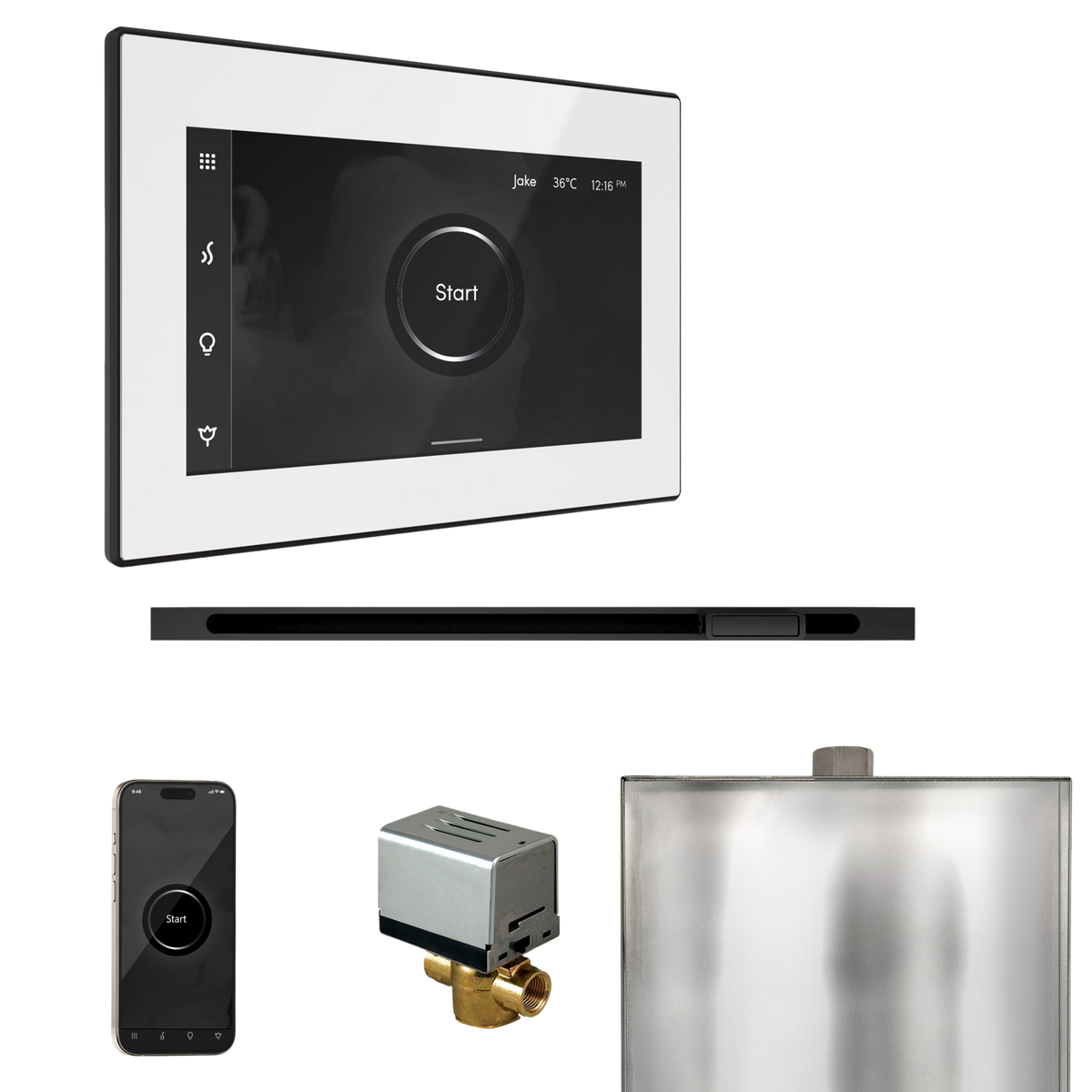 Mr. Steam XButler Steam Shower Control Package with iSteamX Control and Linear Steamhead Mr. Steam