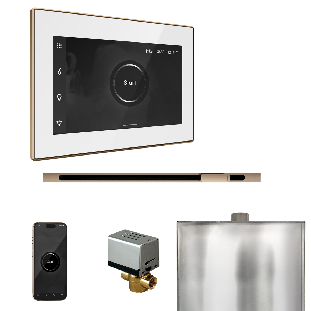 Mr. Steam XButler Steam Shower Control Package with iSteamX Control and Linear Steamhead Mr. Steam