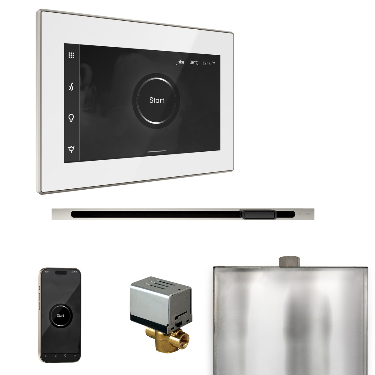 Mr. Steam XButler Steam Shower Control Package with iSteamX Control and Linear Steamhead Mr. Steam