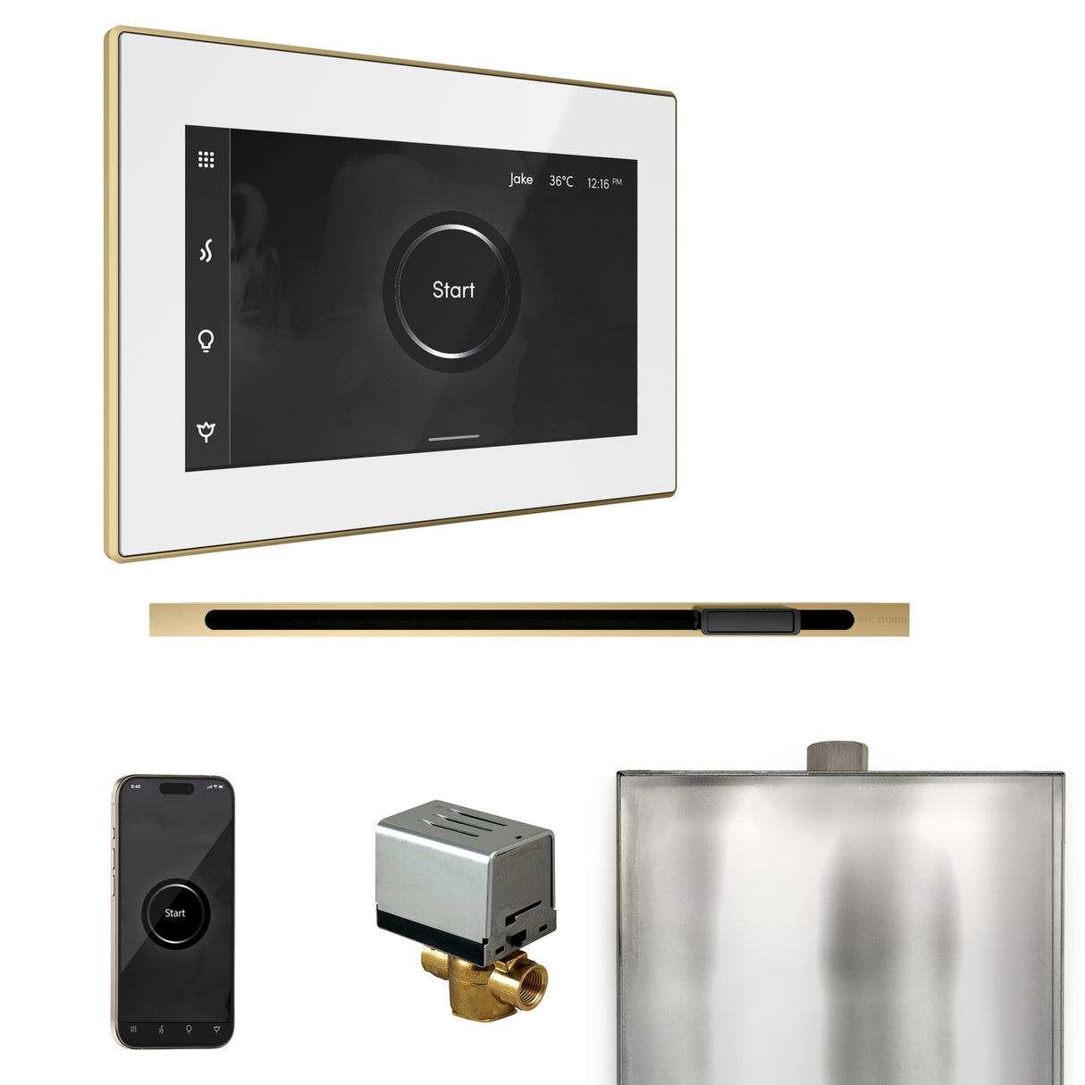 Mr. Steam XButler Steam Shower Control Package with iSteamX Control and Linear Steamhead Mr. Steam