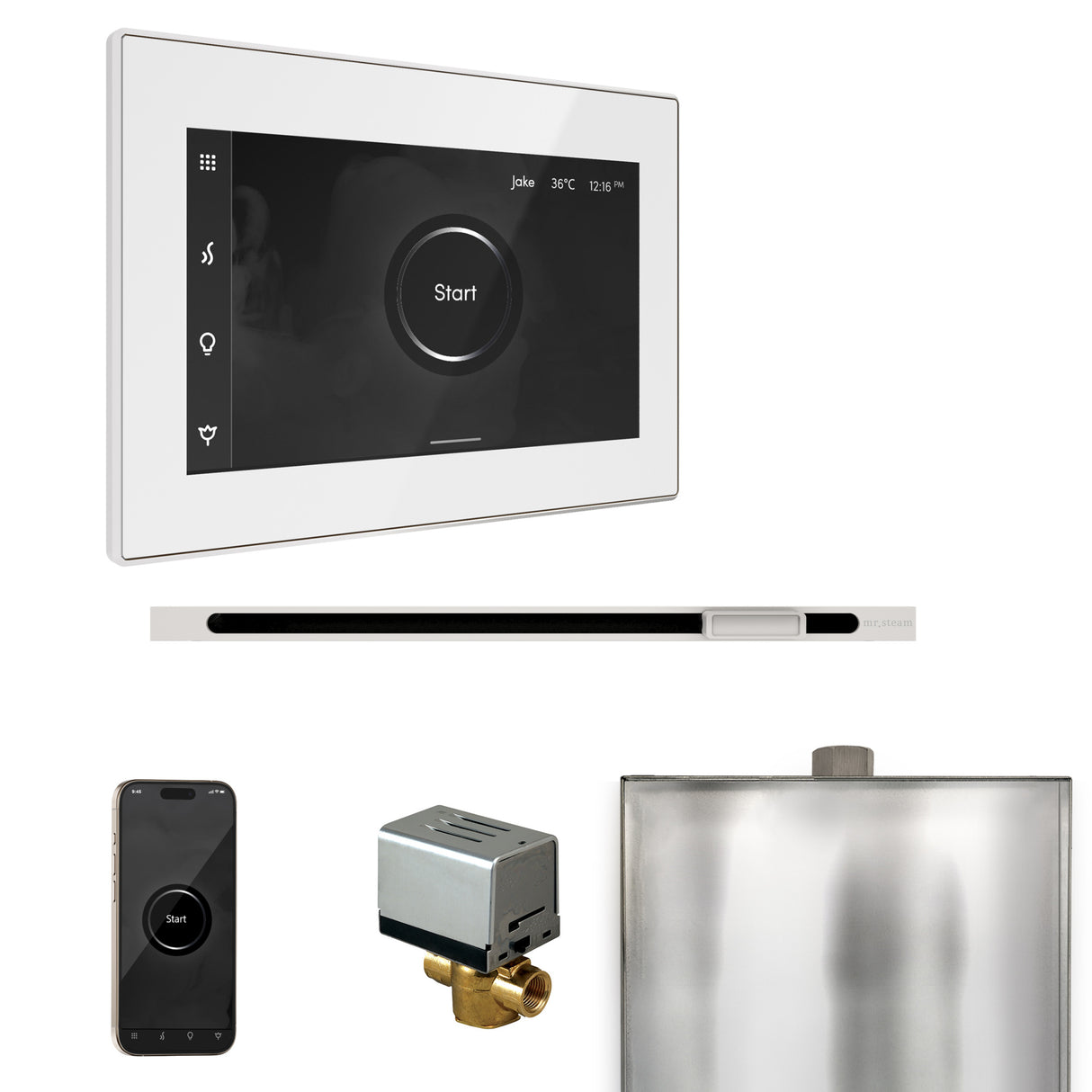 Mr. Steam XButler Steam Shower Control Package with iSteamX Control and Linear Steamhead Mr. Steam