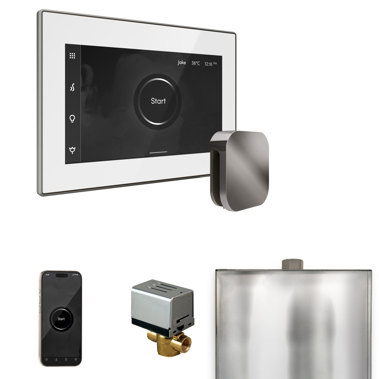 Mr. Steam XButler Steam Shower Control Package with iSteamX Control and Steamhead Mr. Steam