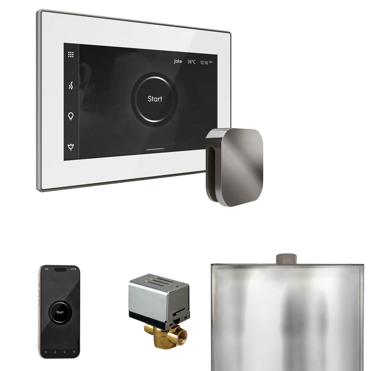 Mr. Steam XButler Steam Shower Control Package with iSteamX Control and Steamhead Mr. Steam