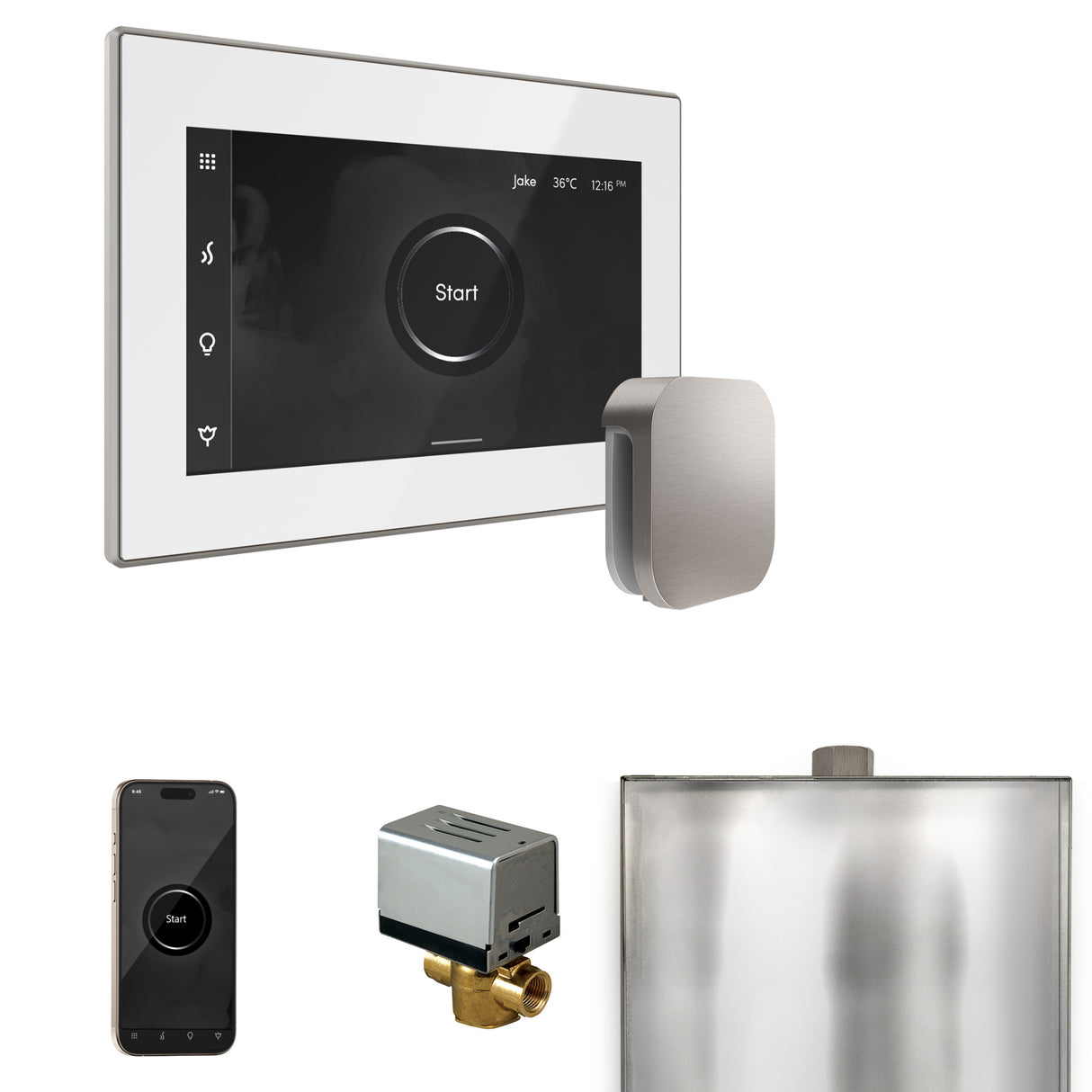 Mr. Steam XButler Steam Shower Control Package with iSteamX Control and Steamhead Mr. Steam