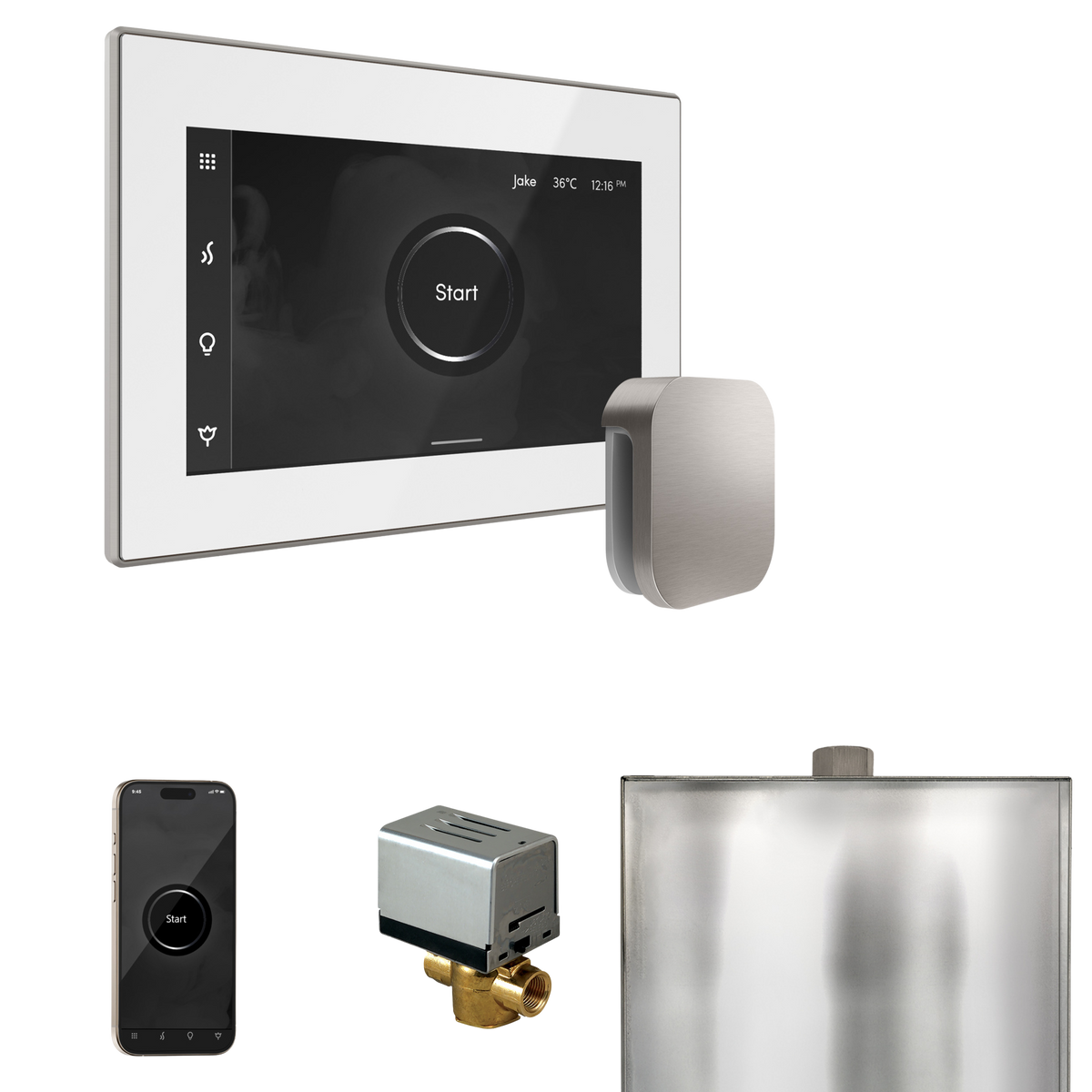 Mr. Steam XButler Steam Shower Control Package with iSteamX Control and Steamhead Mr. Steam
