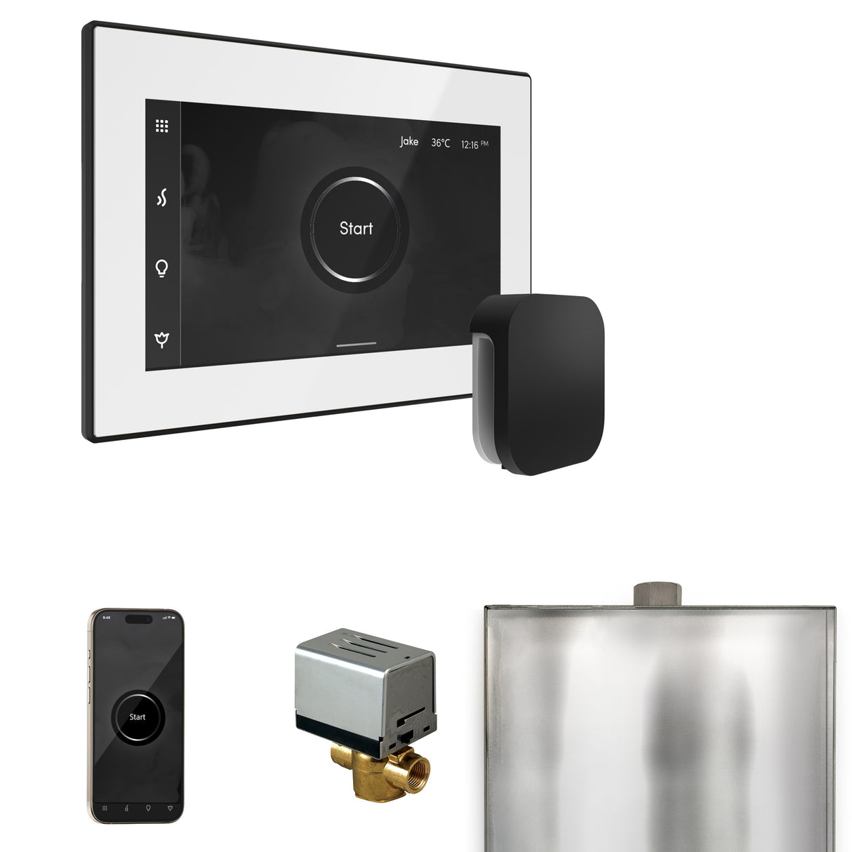 Mr. Steam XButler Steam Shower Control Package with iSteamX Control and Steamhead Mr. Steam