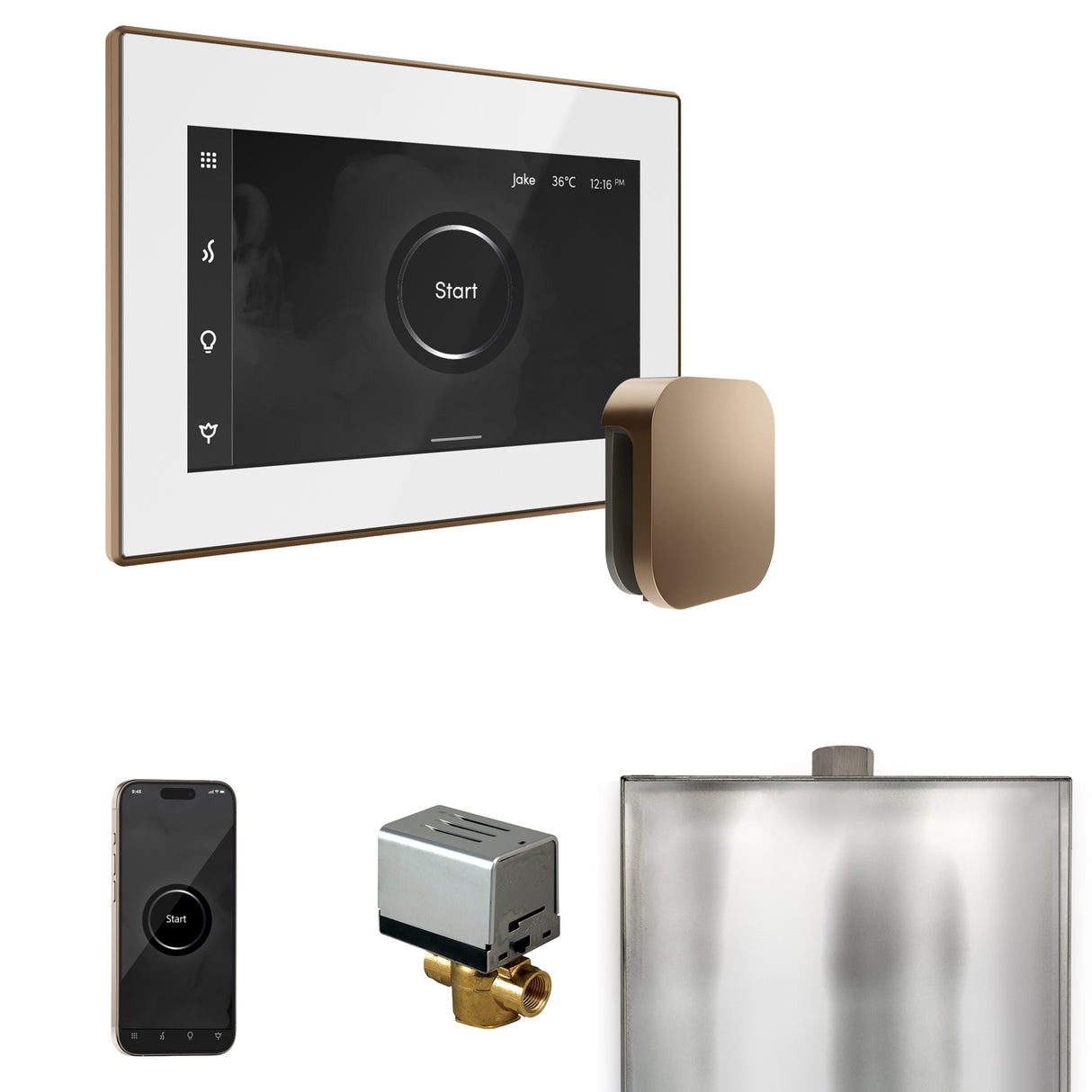 Mr. Steam XButler Steam Shower Control Package with iSteamX Control and Steamhead Mr. Steam