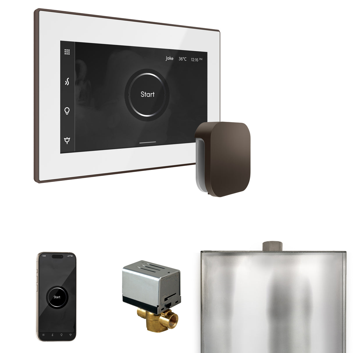 Mr. Steam XButler Steam Shower Control Package with iSteamX Control and Steamhead Mr. Steam