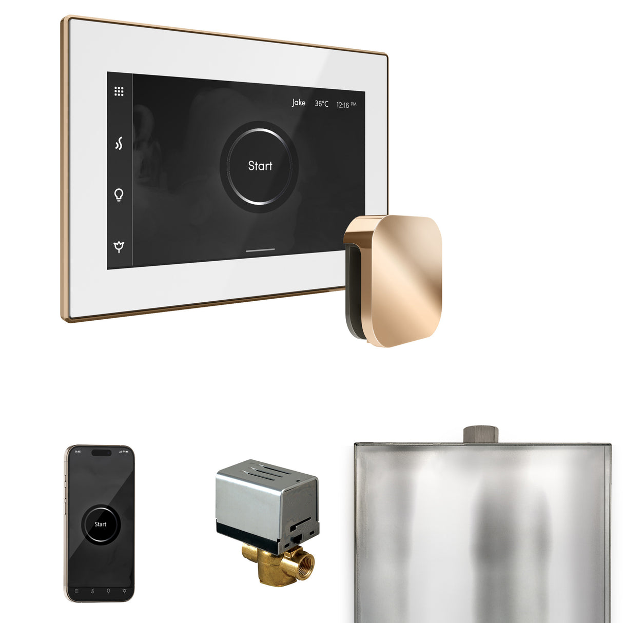 Mr. Steam XButler Steam Shower Control Package with iSteamX Control and Steamhead Mr. Steam