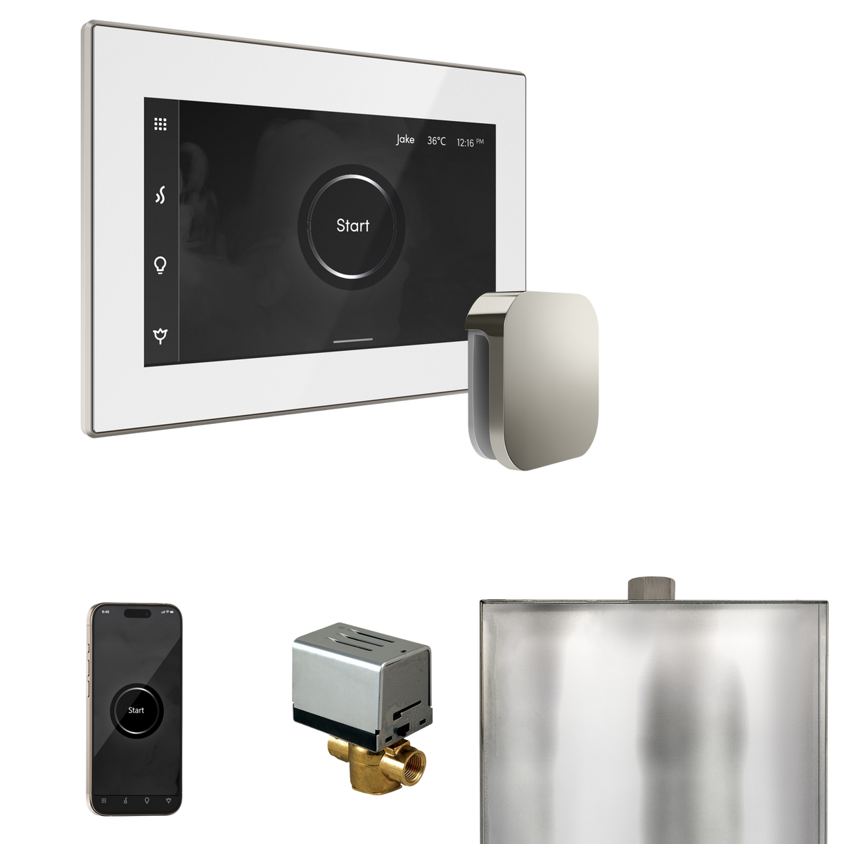 Mr. Steam XButler Steam Shower Control Package with iSteamX Control and Steamhead Mr. Steam
